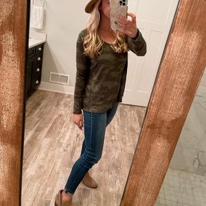 Mudd Camo Long Sleeve Top
